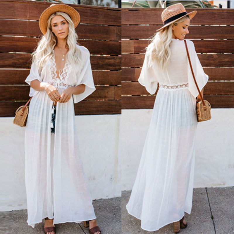 Cover Up Kaftan - Vestido de playa para mujer, traje