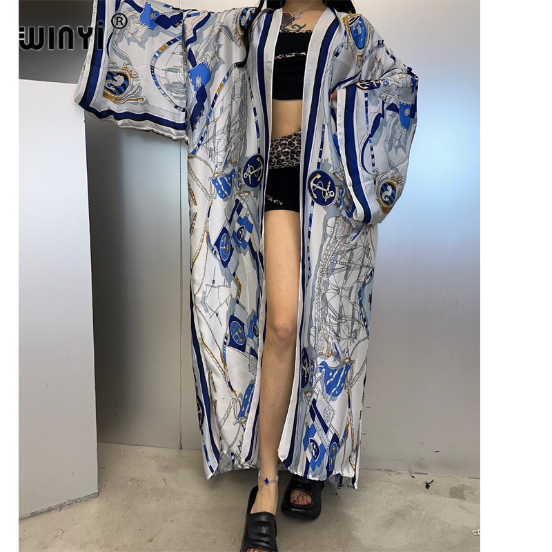 WINYI kimono de verano, caftán - Cover Up Kaftan reseña y precio