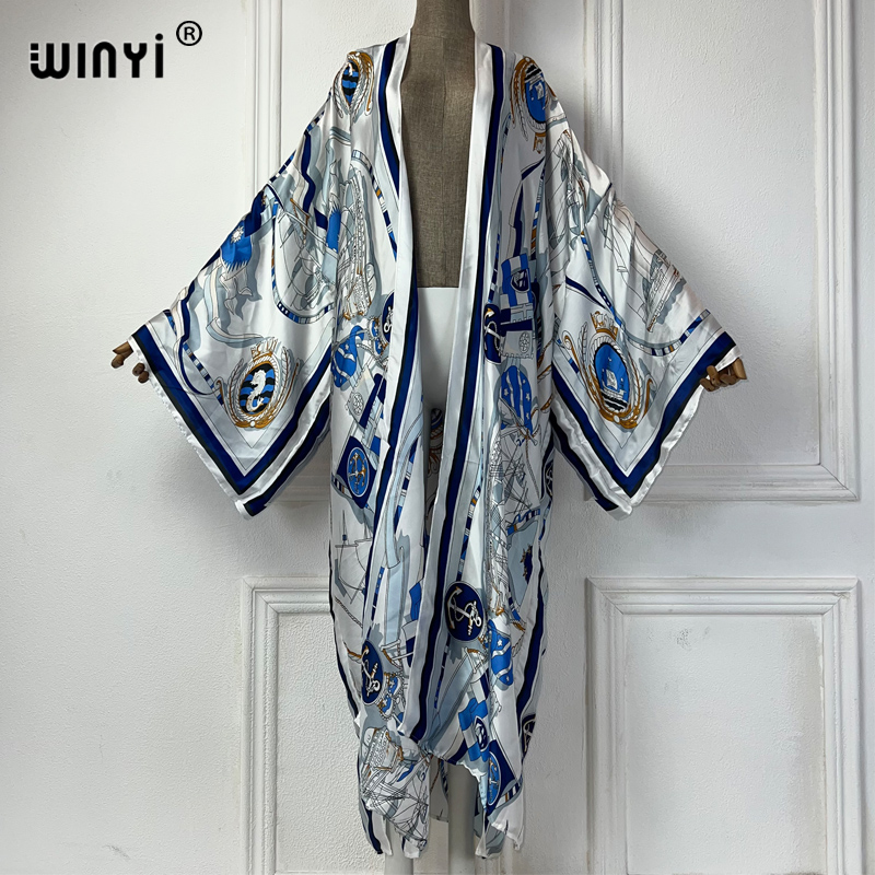 WINYI kimono de verano, caftán - Cover Up Kaftan reseña y precio