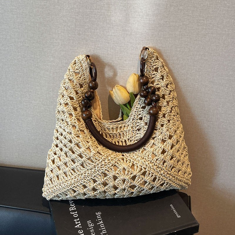 Bolso de Hombro Tejido de Paja - Tote Bag Beach reseña y precio