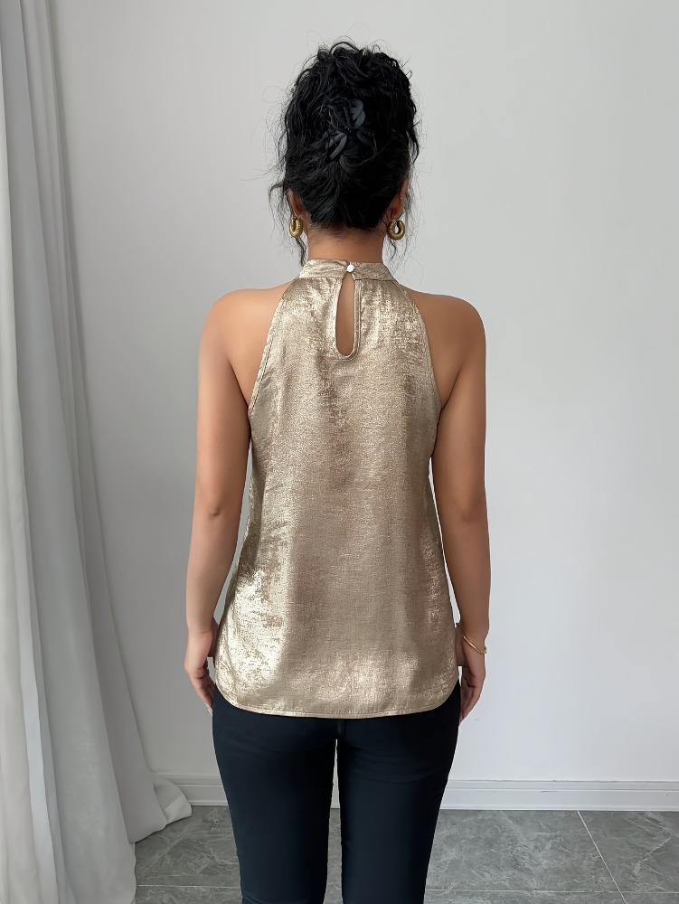Blusa sin mangas con cuello ha - Blouse Off Shoulder reseña y precio