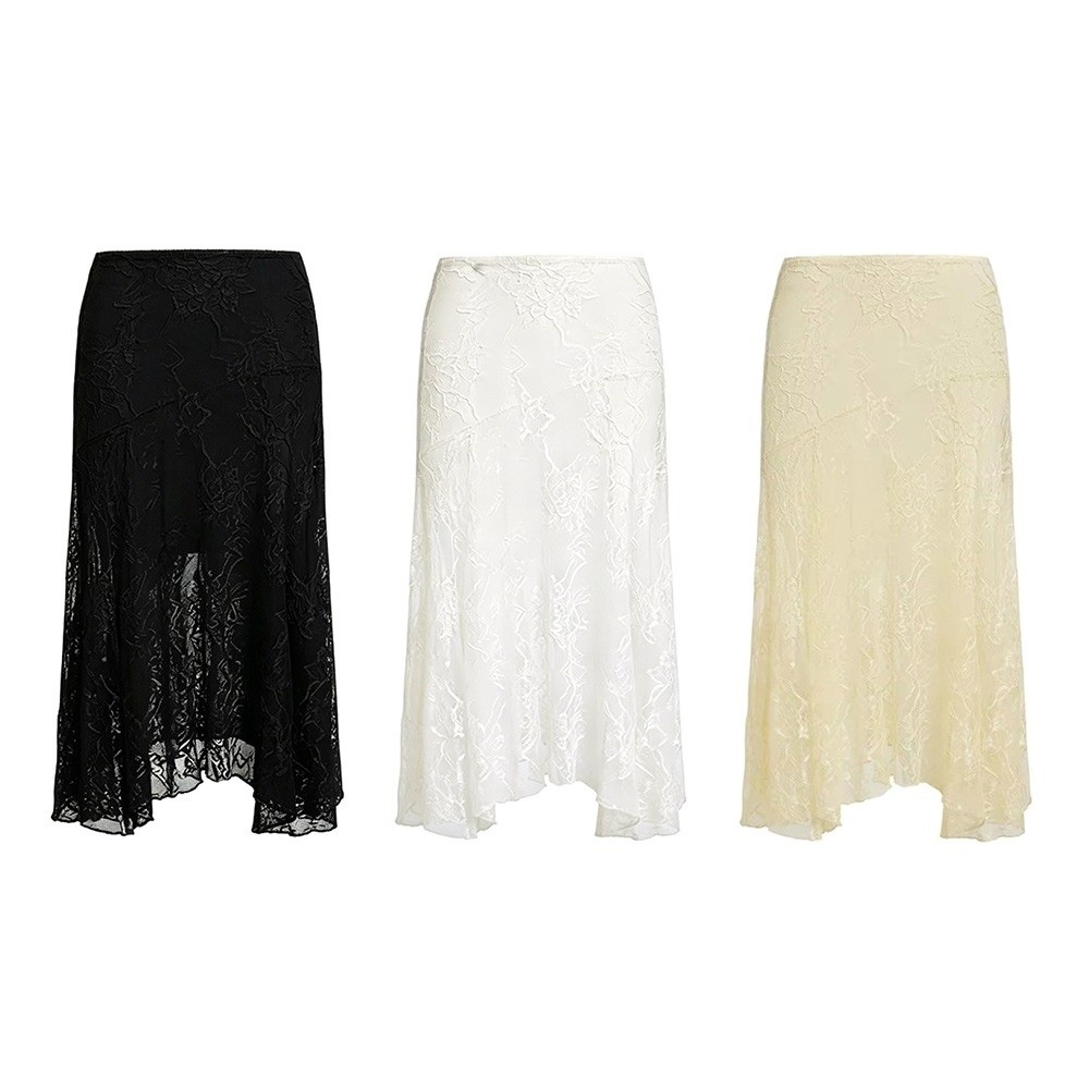 Vestido de playa de encaje de  - Midi Skirt Floral reseña y precio