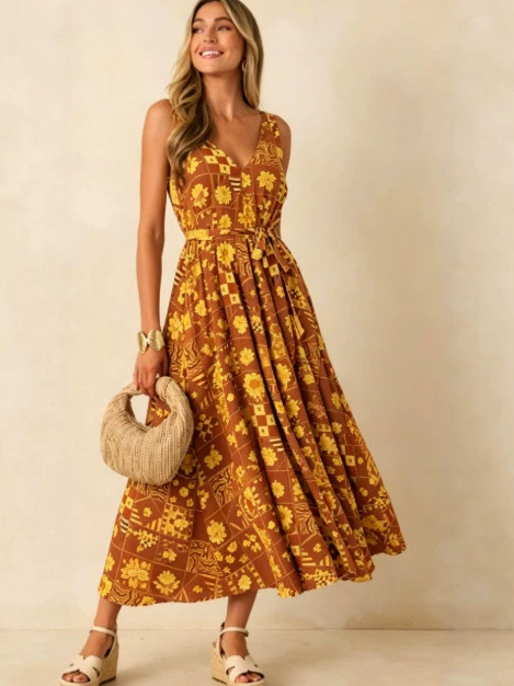 Vestido de Verano 2026 de Tall - Linen Dress Wrap reseña y precio