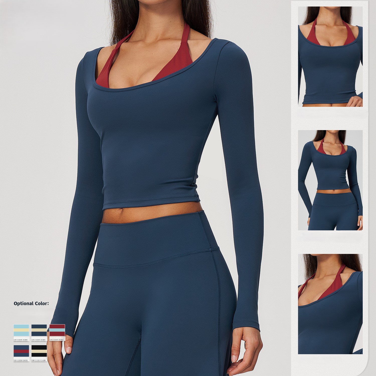 Camiseta de yoga 2 en 1 con ef - Crop Top Crochet reseña y precio