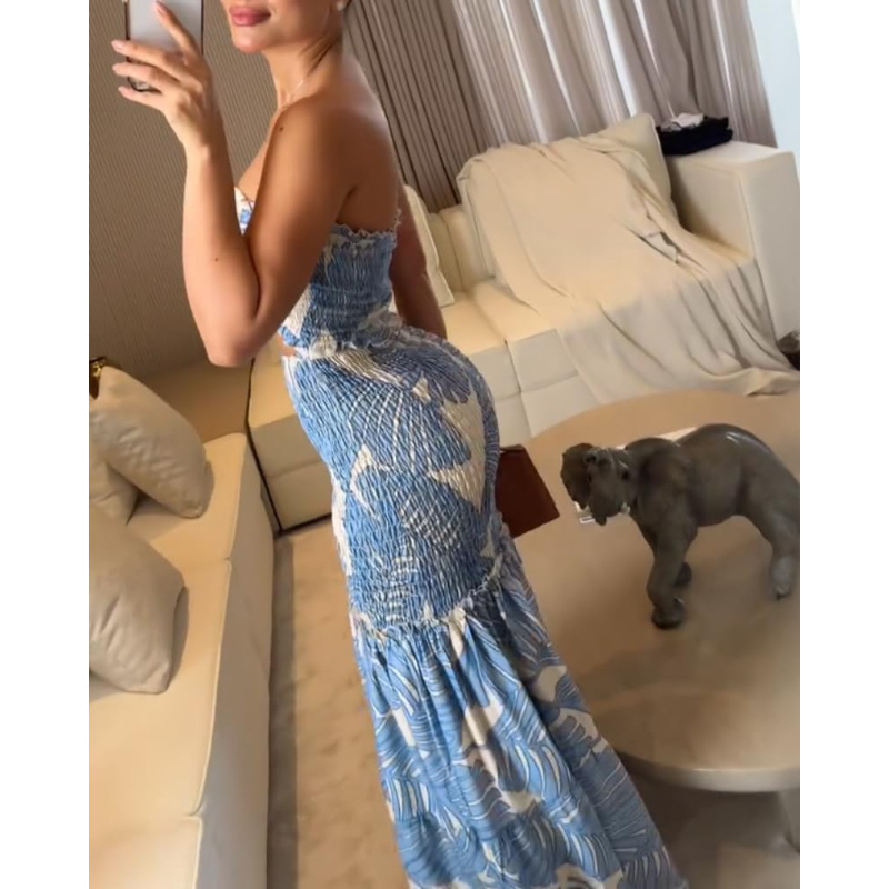 Vestido Maxi Floral de Vacacio - Maxi Dress Halter reseña y precio