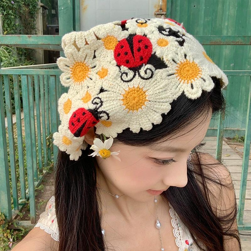 Coreano dulce lindo hecho a ma - Headband Summer Knit reseña y precio