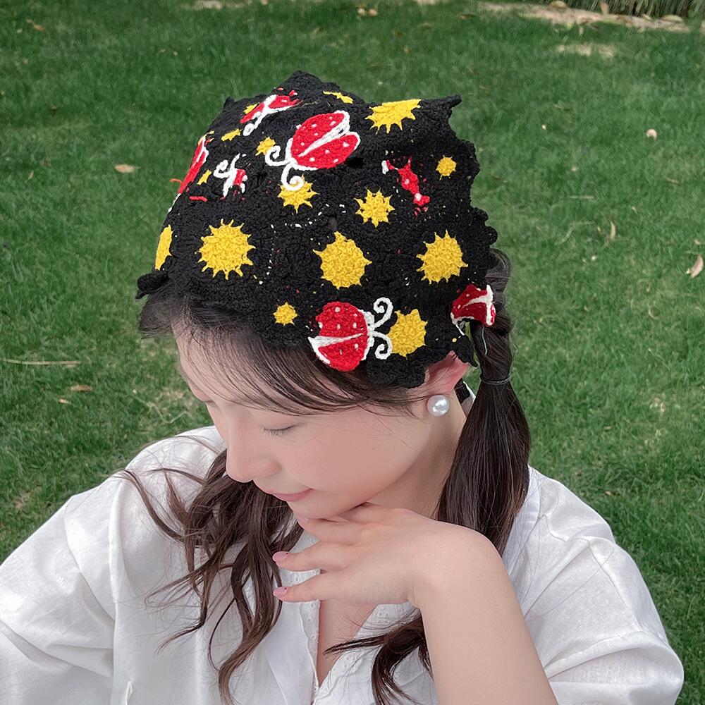 Coreano dulce lindo hecho a ma - Headband Summer Knit reseña y precio