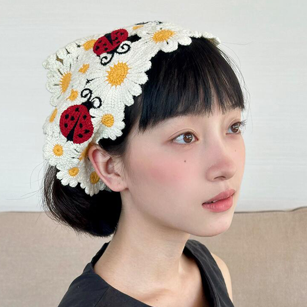 Coreano dulce lindo hecho a ma - Headband Summer Knit reseña y precio